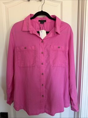 Sanctuary Pink Button-Down Shirt